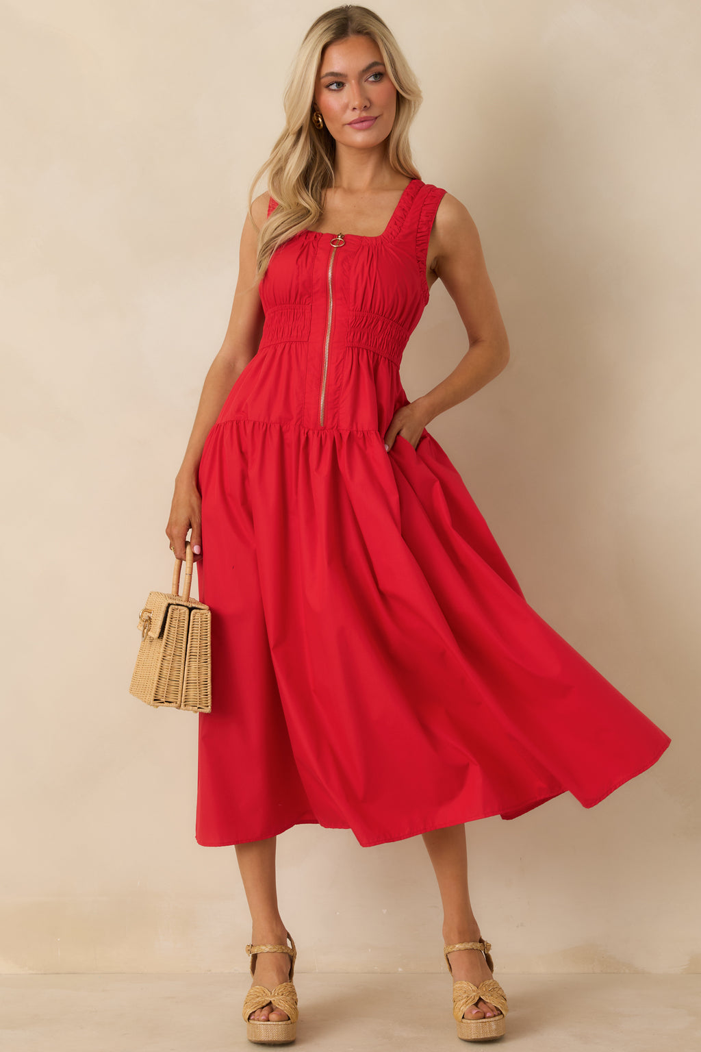 red sleeveless midi dress Maxi - Casual Dresses PrettyLittleThing Women's Satin Long contemporary Whether youre twirling through Customise your dress!:Yes (+£35)