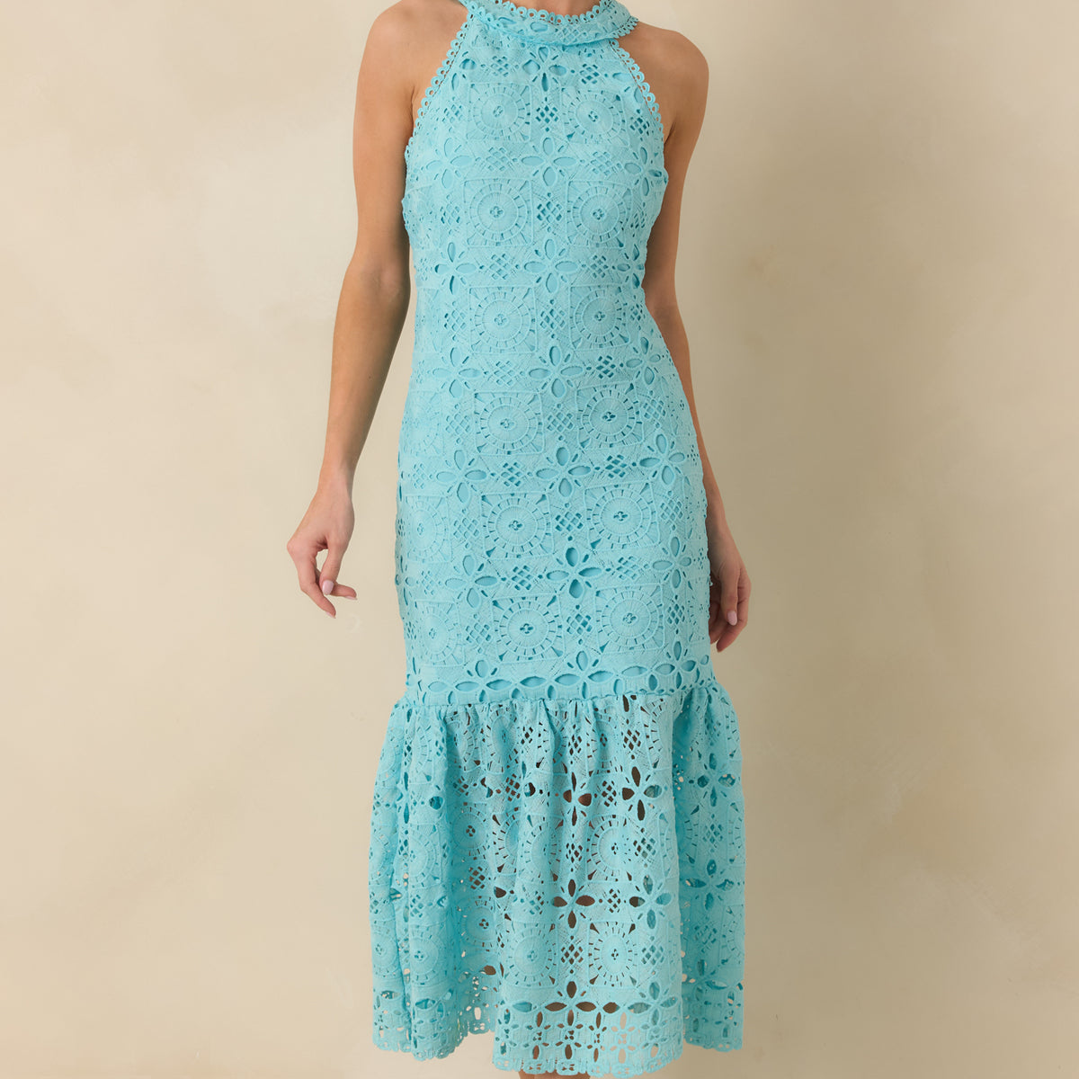 Women's It's A New Day Horizon Blue Floral Embroidered Maxi Dress | Size: M Women's It's A New Day Horizon Blue Floral Embroidered Maxi Dress | Size: M