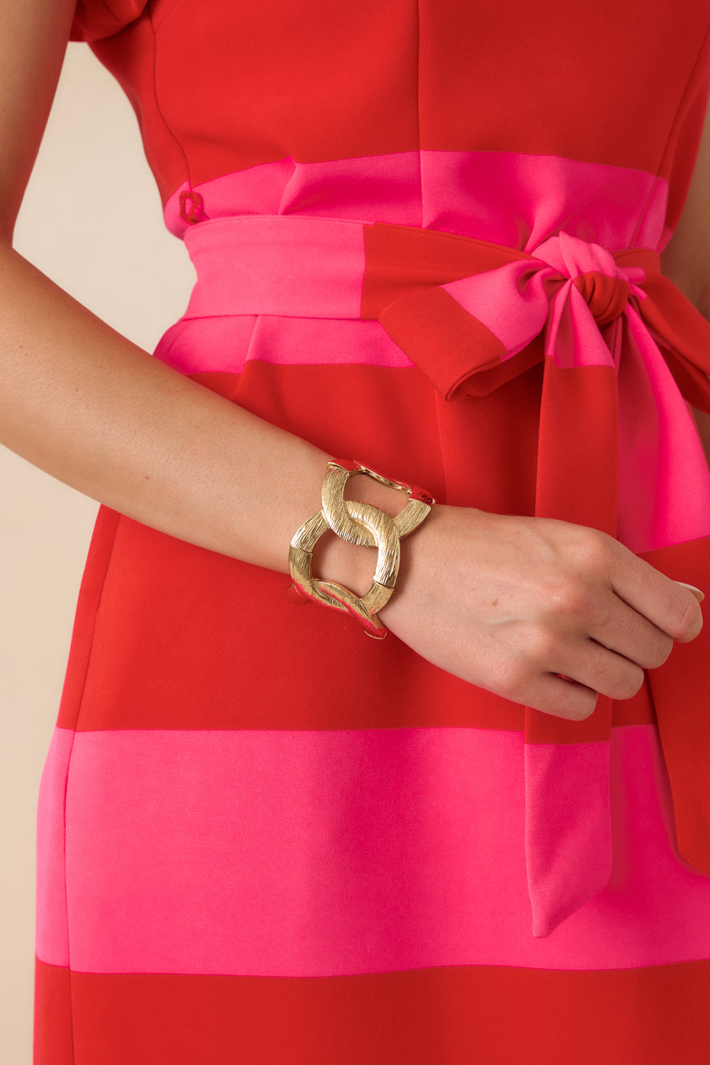 red dress bracelet Came Back Better Red Marble Twisted Bangle Bracelet
