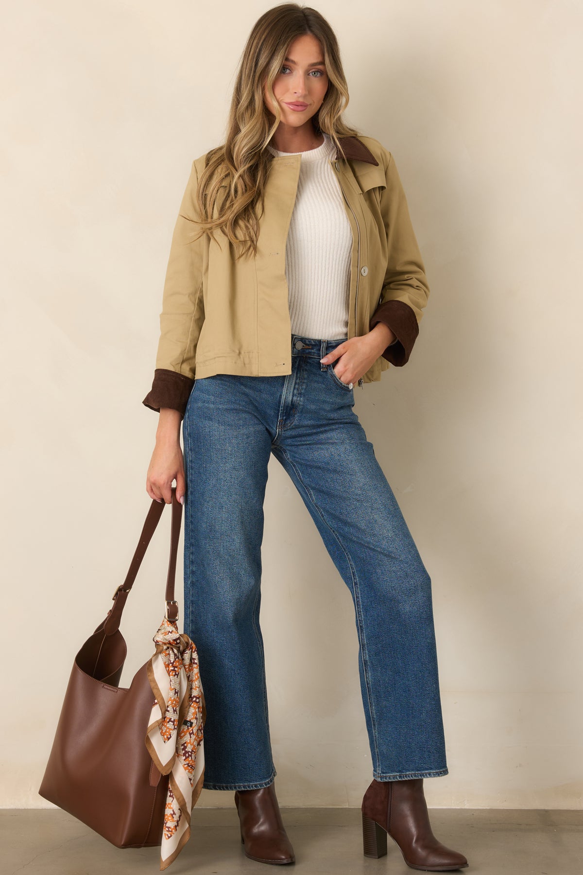 Day Dreaming Dark Wash Wide Leg Jeans