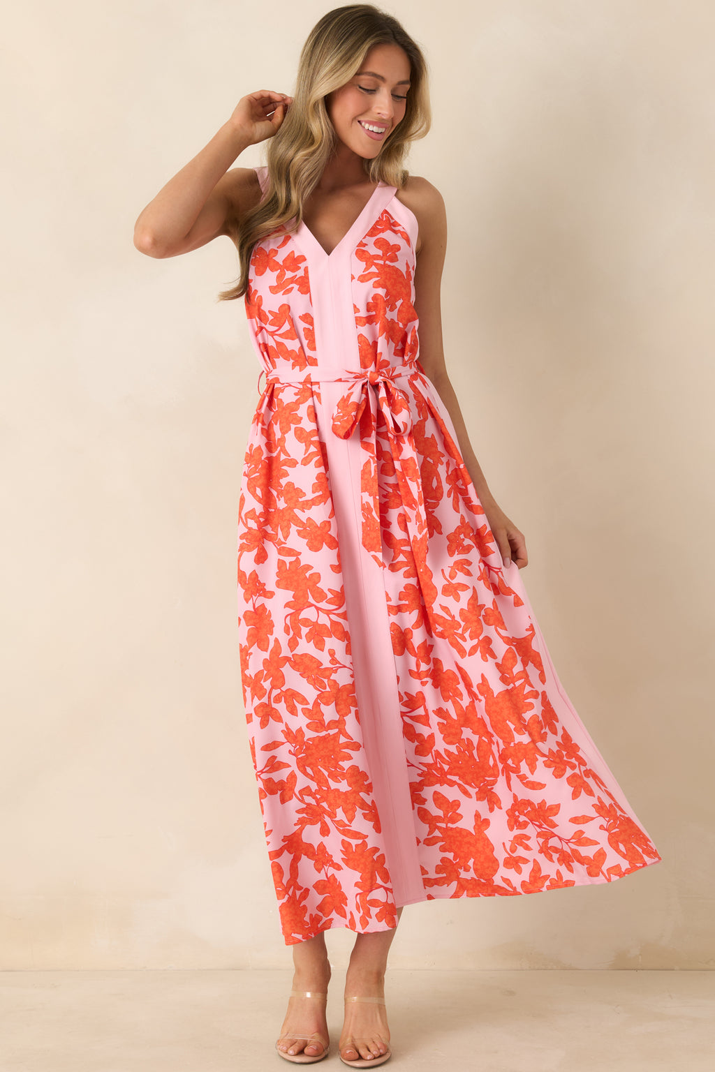 red and orange floral dress Floral Frenzy Shift Dress, RESTOCKS 7/15 M