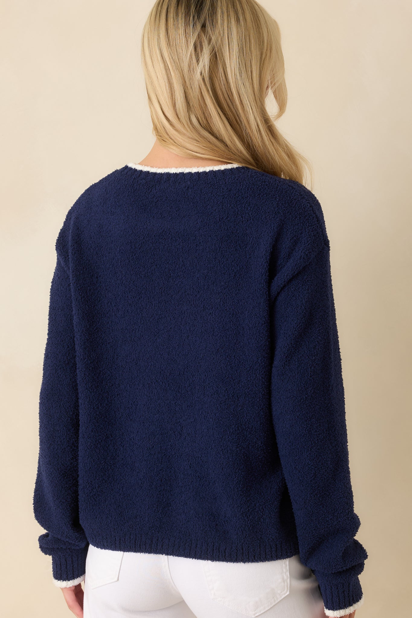 Z Supply Blue Sapphire Ski Plush Sweater | Red Dress