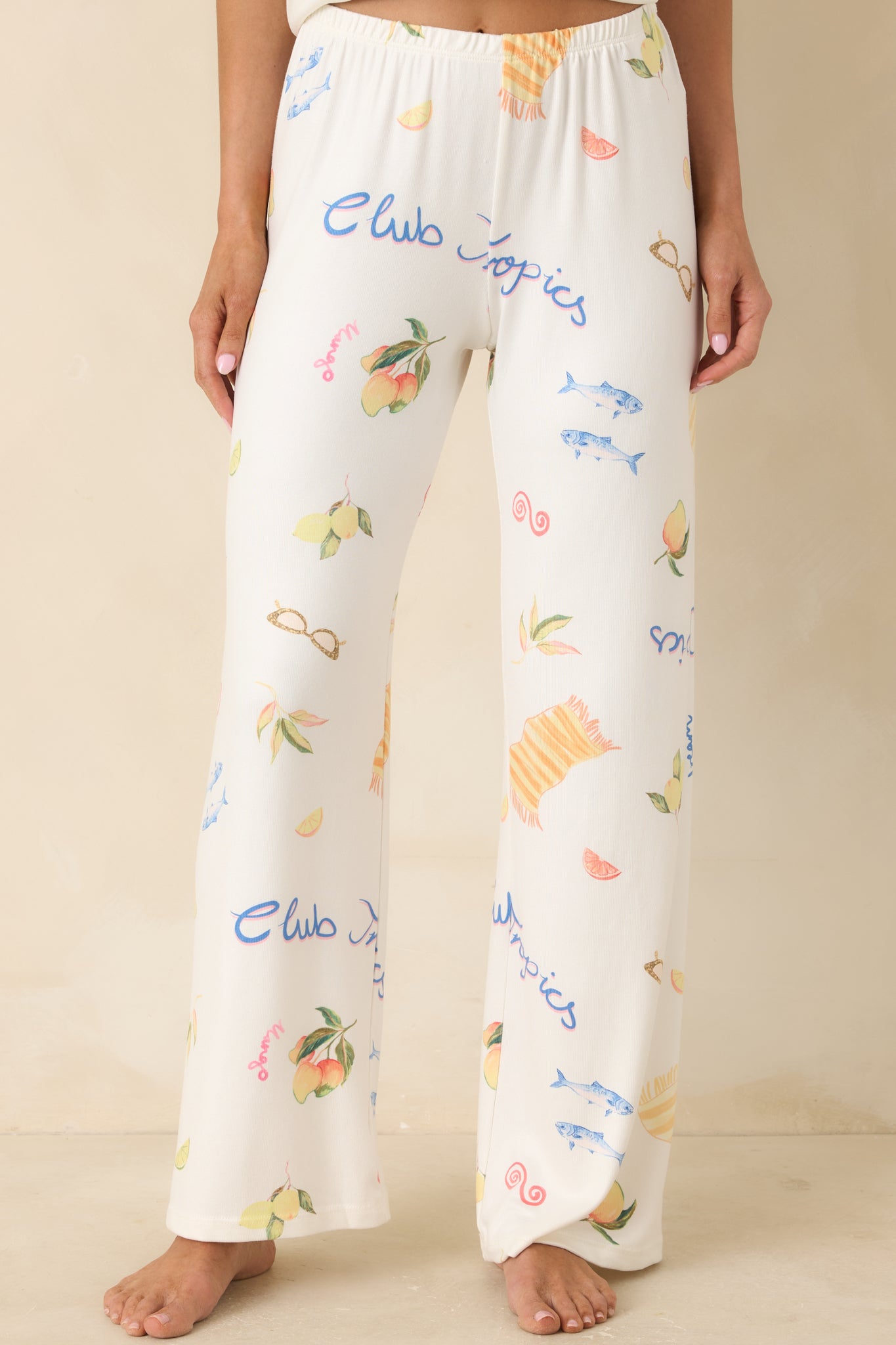 Z Supply Vanilla Ice Vintage Tropic Pants | Red Dress