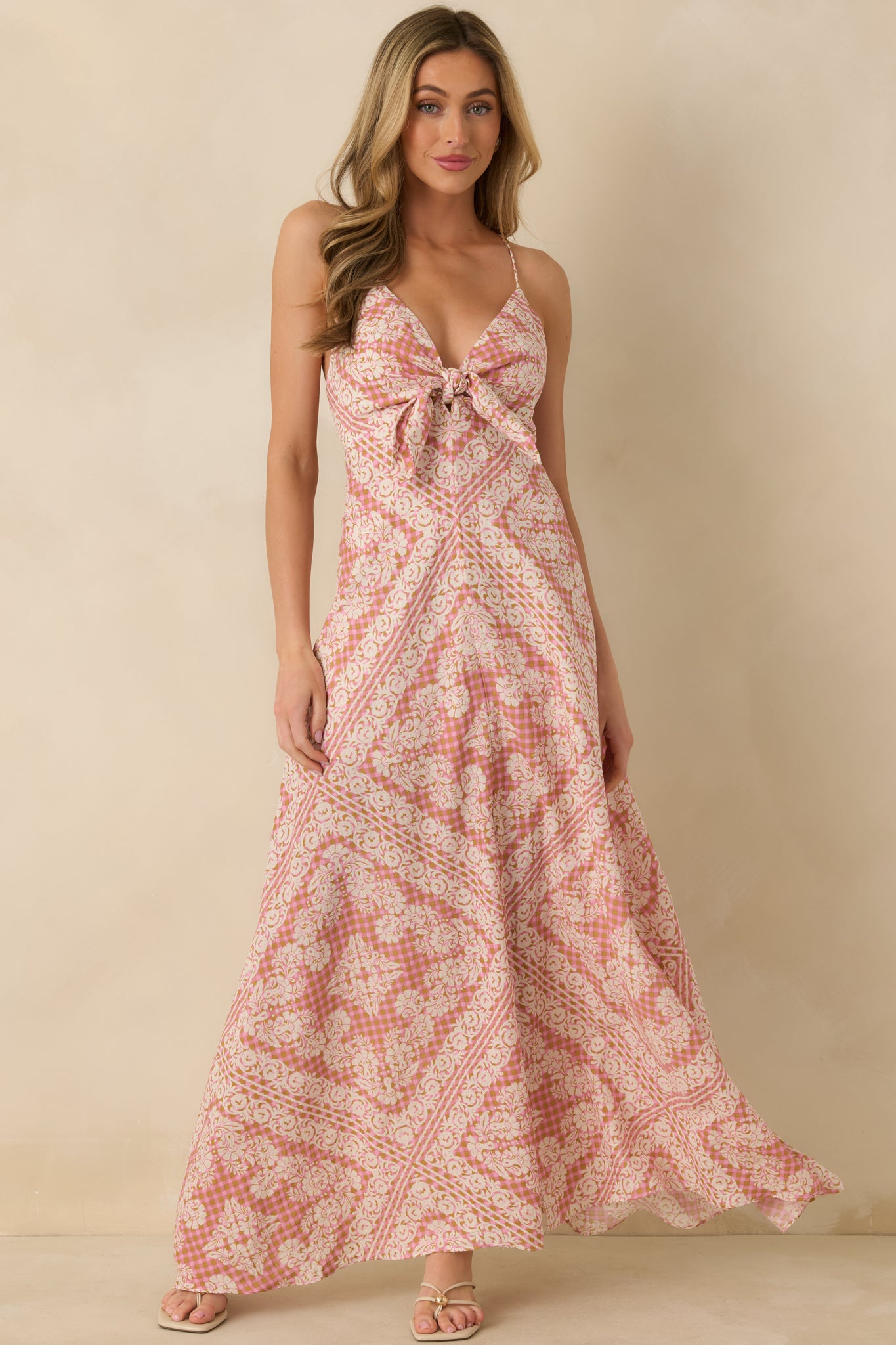 green emerald velvet dress Rose Pink Floral Maxi Dress - All Dresses
