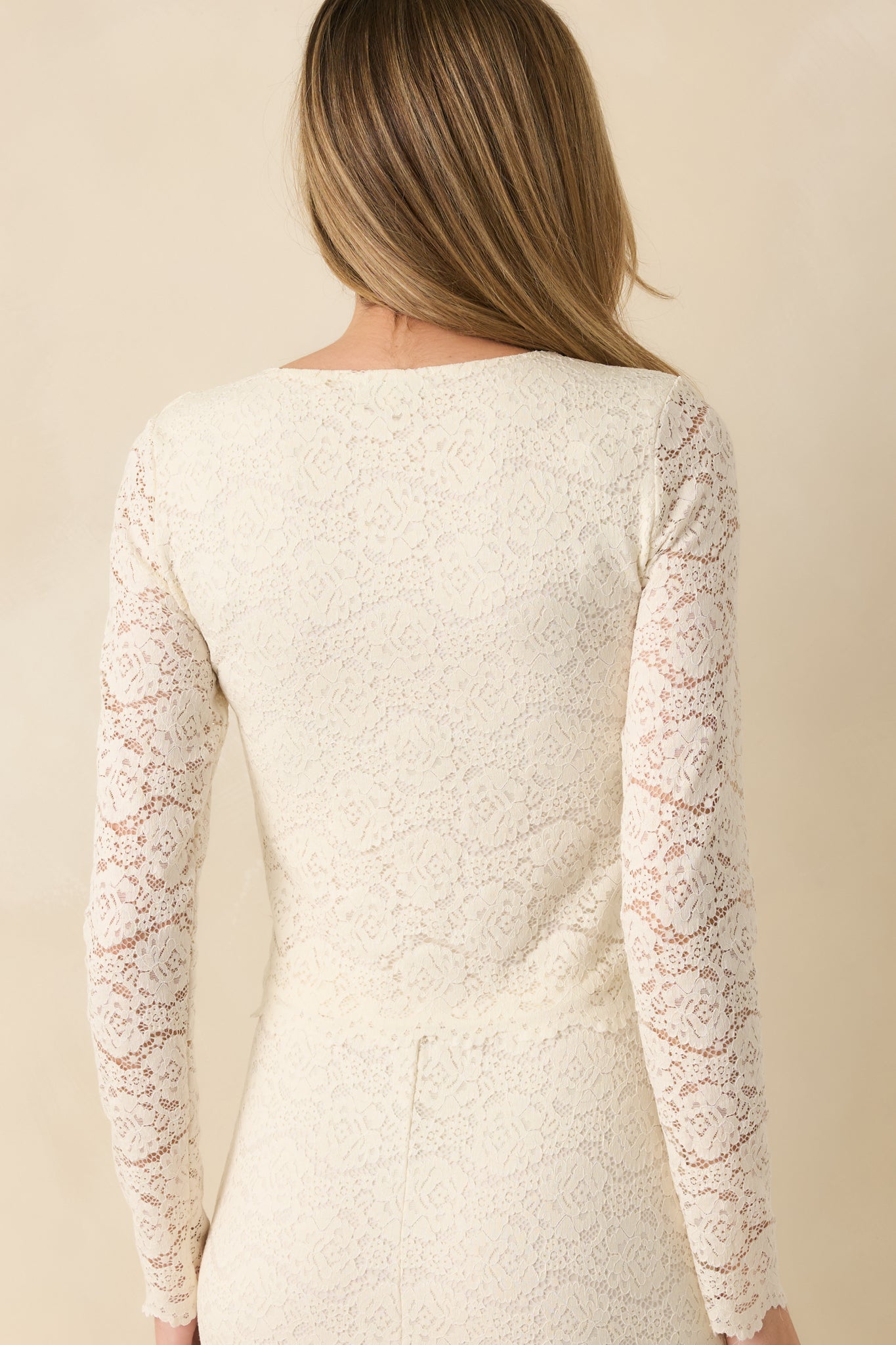 Z Supply Aurora Ivory Lace Top | Red Dress