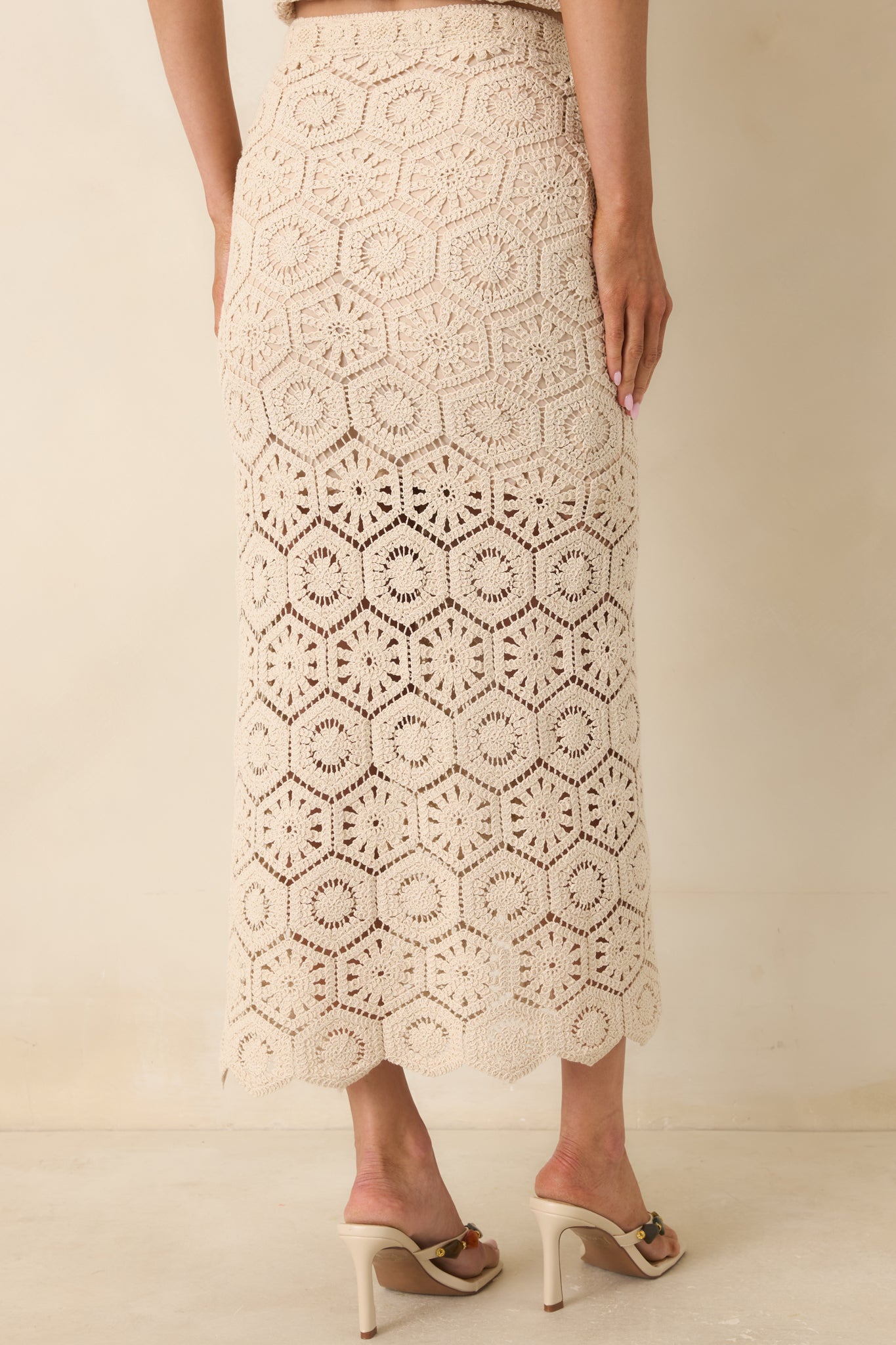 Z Supply Natural Raquel Lace Skirt | Red Dress