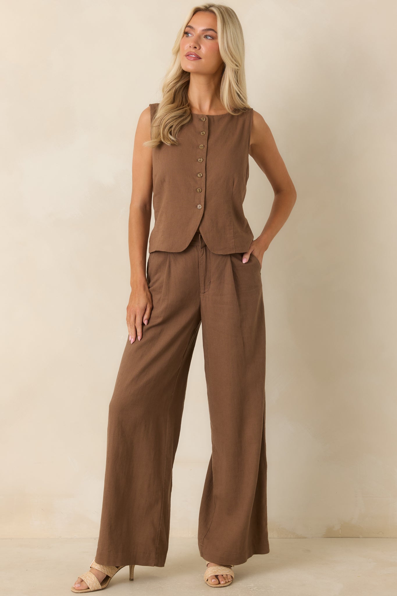 Overlook Chestnut Brown Linen Pants | Z Supply