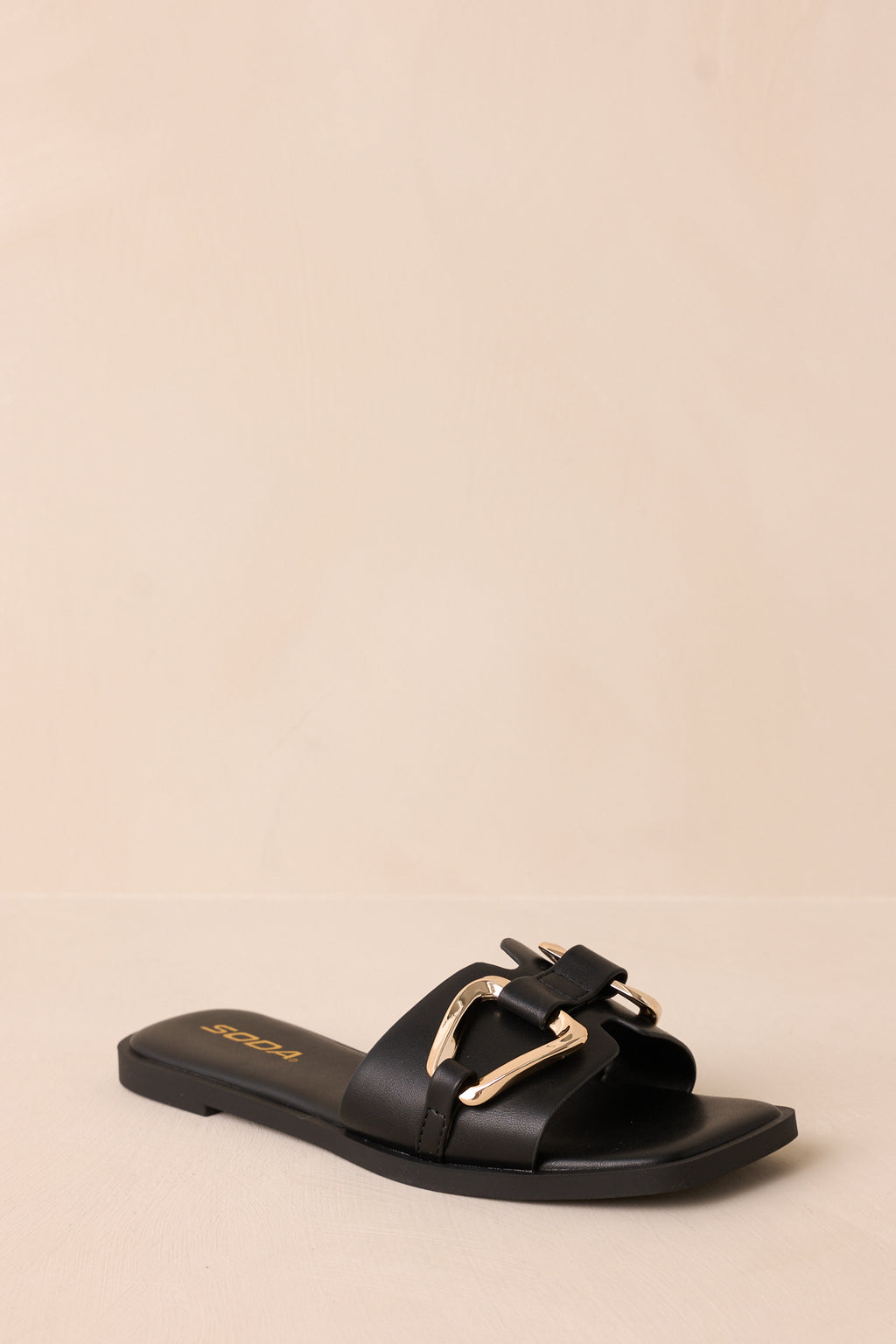 Black & Gold Sandals - All Shoes | Red Dress Black & Gold Sandals - All Shoes | Red Dress