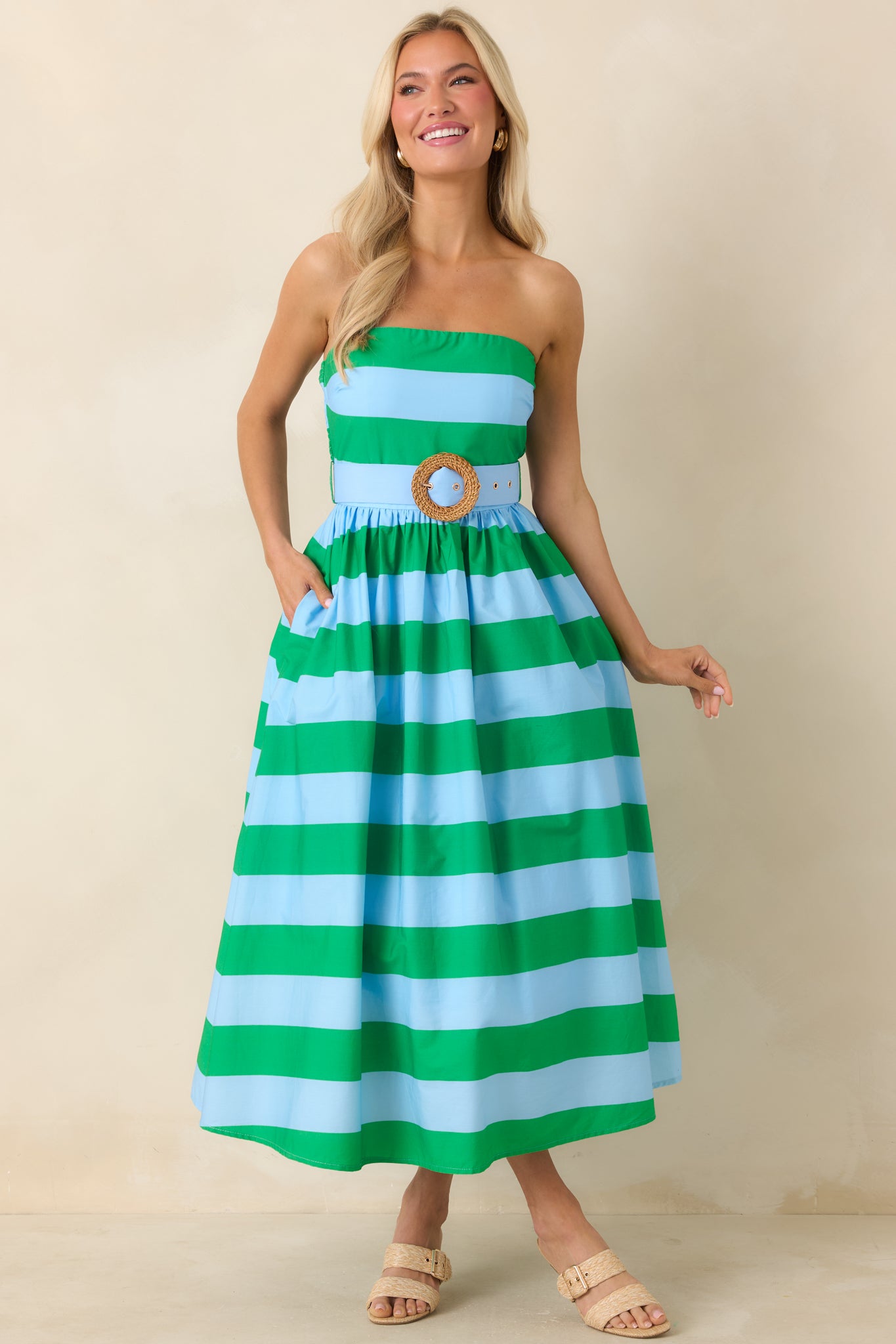 slim fit dress slacks Frita Checkered Smocked Bodice Dress – Be You Boutique