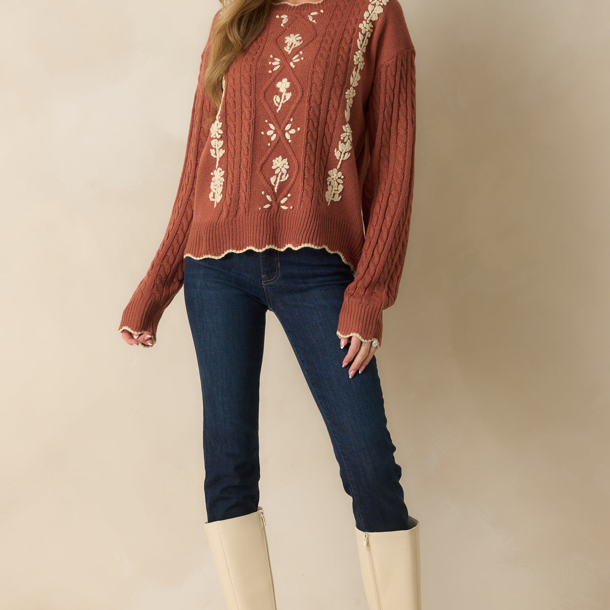 Terracotta-Sweater-Cable-Knit-