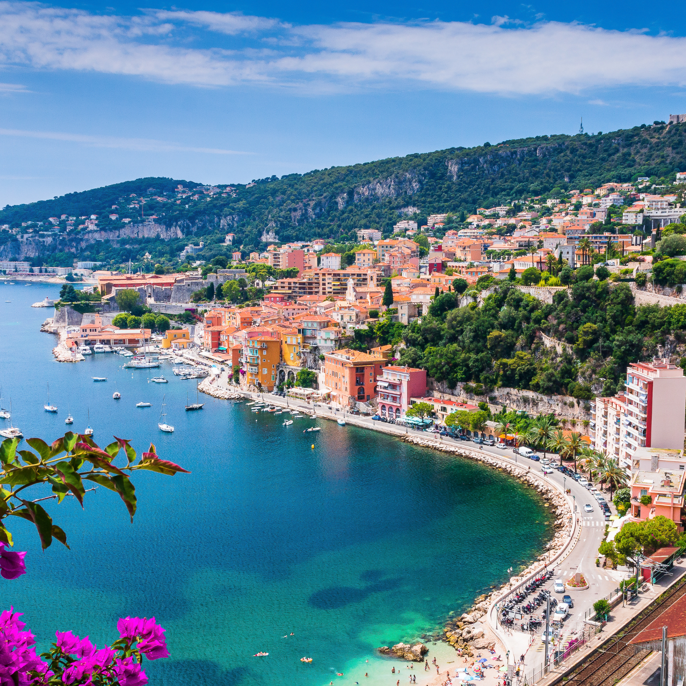 Coastal image of Villefranche