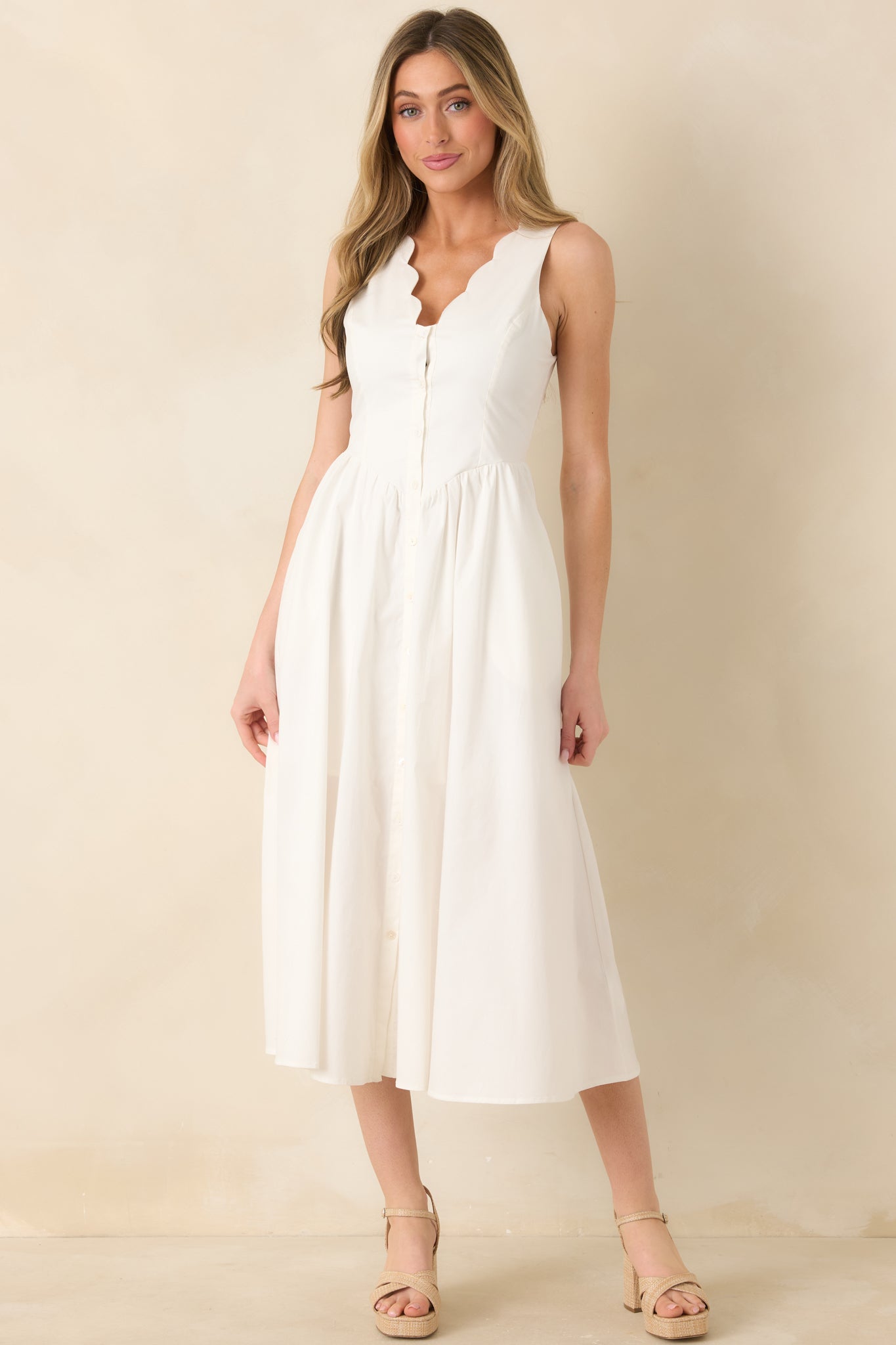 white christmas dresses Orange Cotton Poplin Fit and Flare Short Button-Down Shirt Dress 44