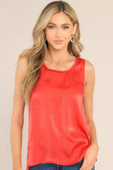 Back To The Basics Red Tank Top - Red Dress