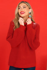 Be Better Red Sweater - Red Dress