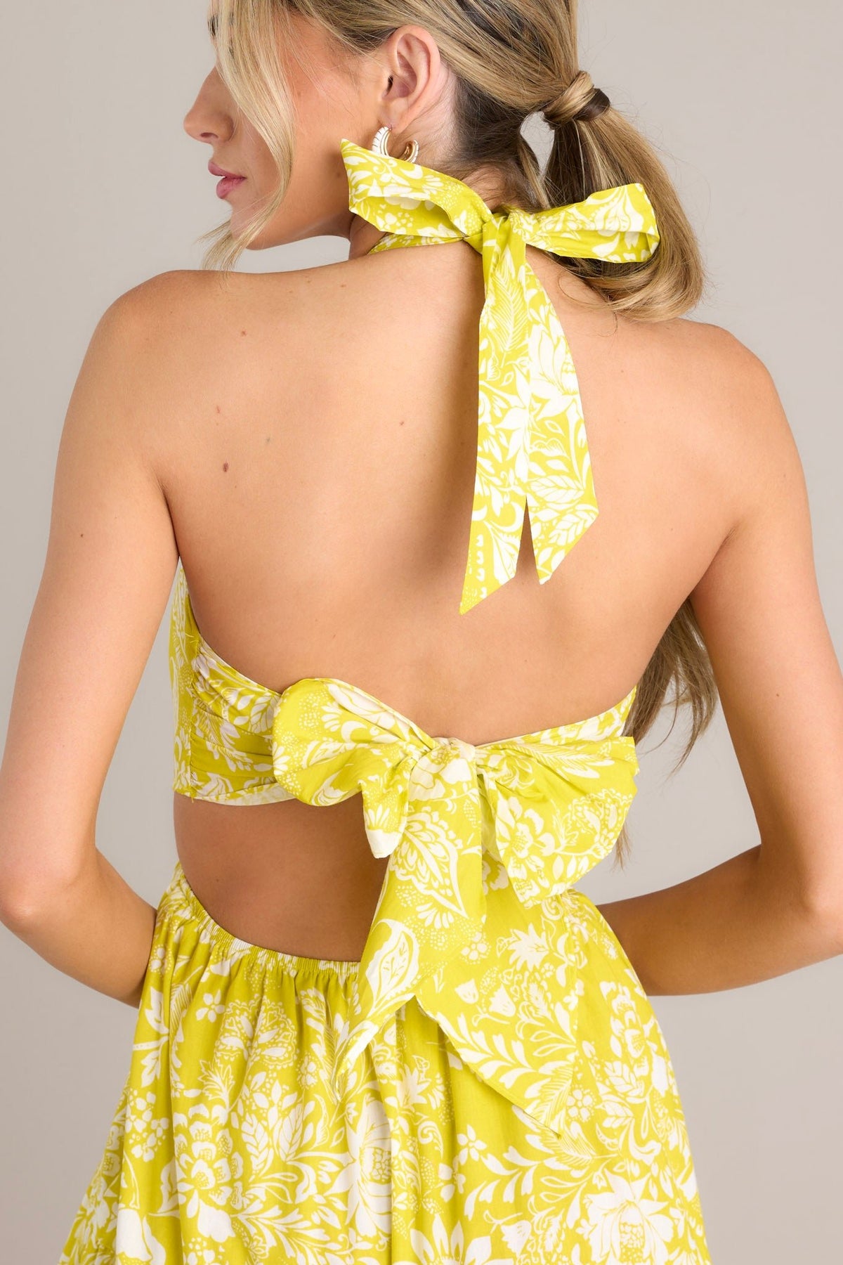 Floral Halter Maxi Dress