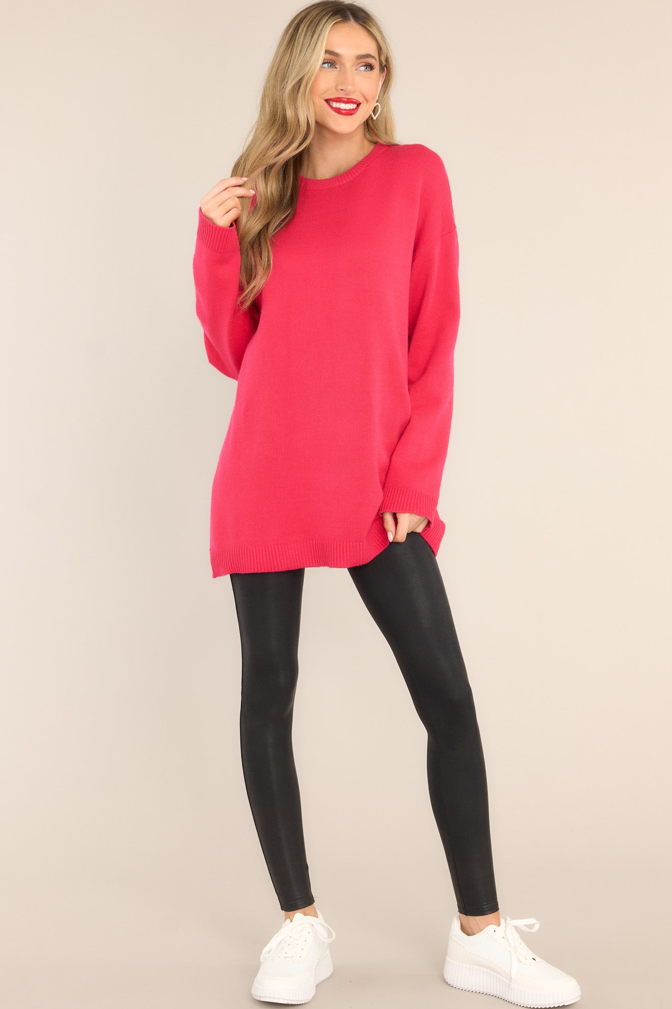 Red Dress Black Leggings Best Red Dress With Black Leggings Hot Sale Red  Dress With