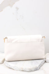 Captivatingly Chic Ivory Bag - Red Dress