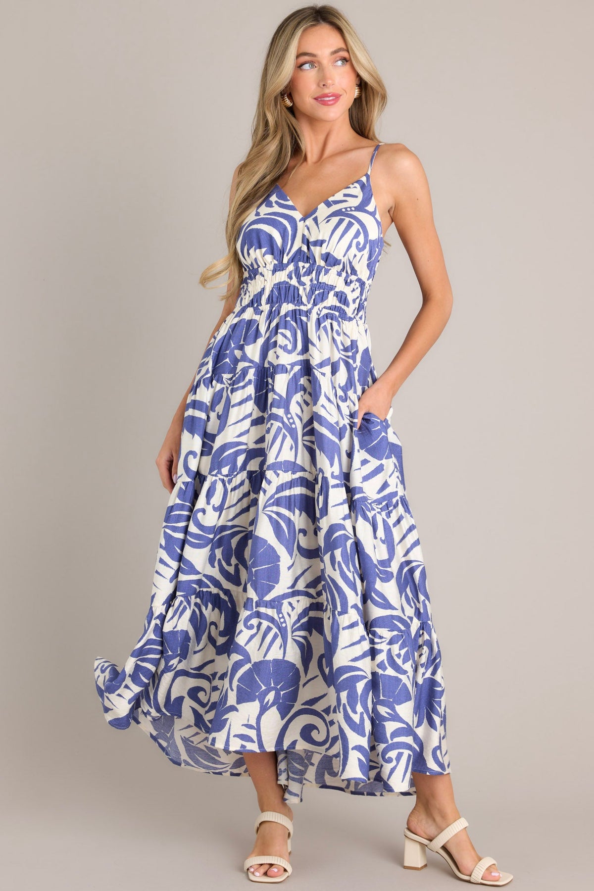 Seychelles Island Maxi Dress Blue
