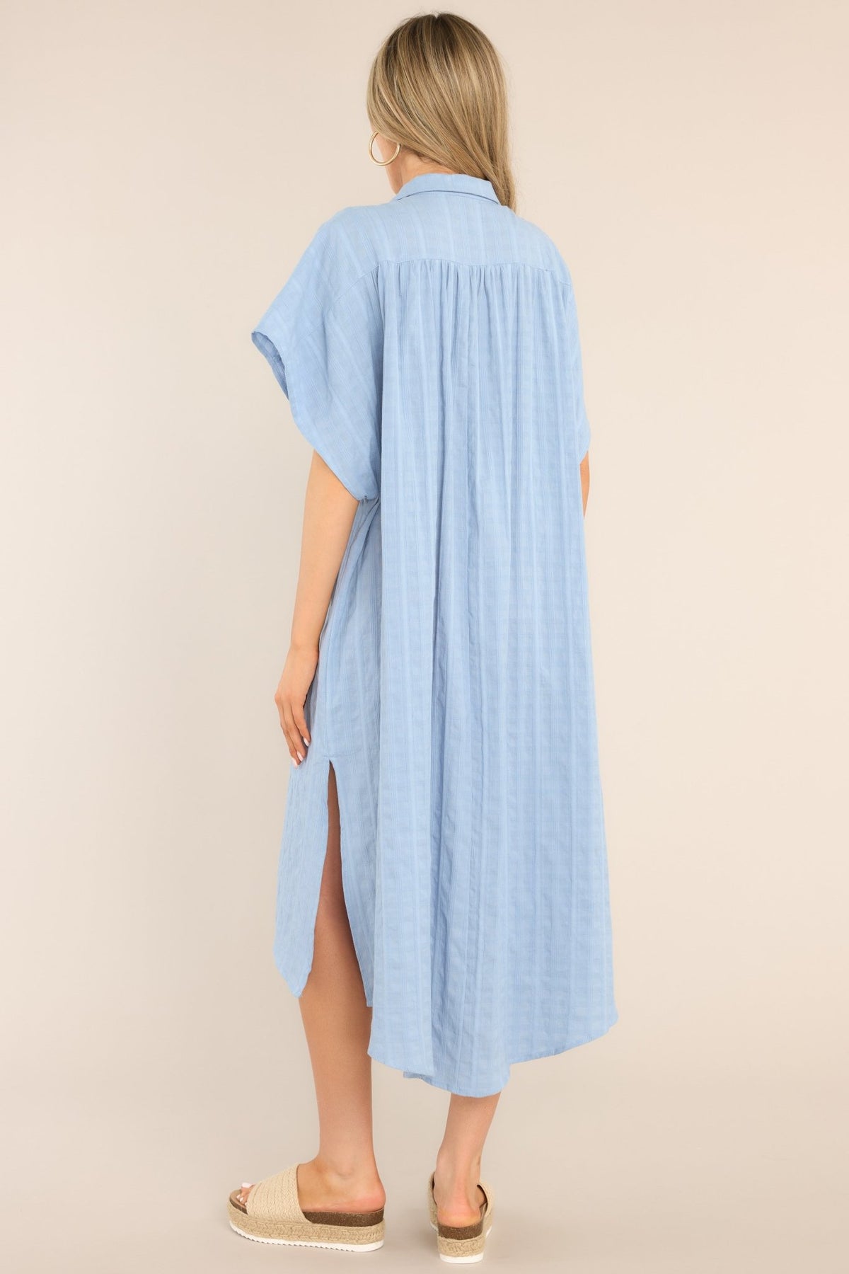 Sky Blue - Pure Cotton 3-Piece Dress Set – Medium to 2XL main image 0