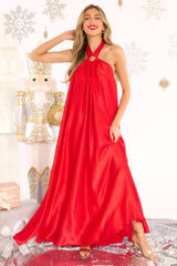 Covered By Love Red Maxi Dress - Red Dress