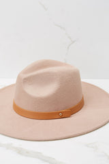 Dash Of Excellence Beige Hat - Red Dress