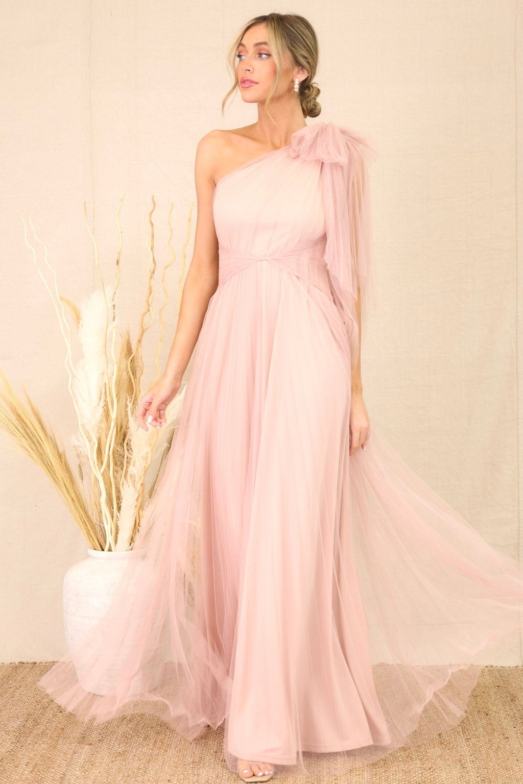 Classy Blush Maxi Dress - All Dresses