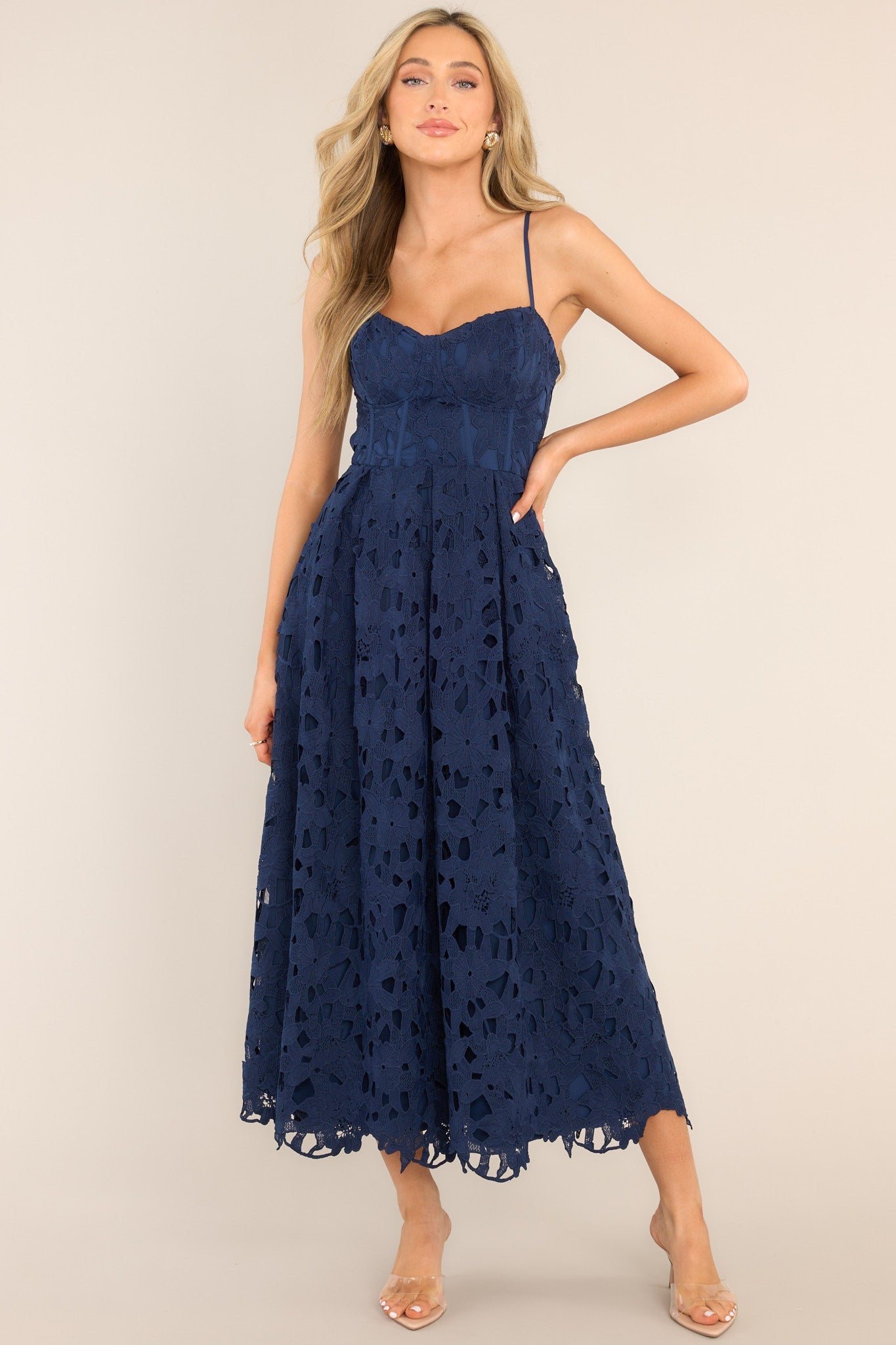 Navy Lace Maxi Dress - Romantic Dresses | Red Dress Navy Lace Maxi Dress - Romantic Dresses | Red Dress