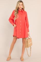 Game Changer Tomato Red Dress - Red Dress