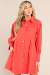 Game Changer Tomato Red Dress - Red Dress