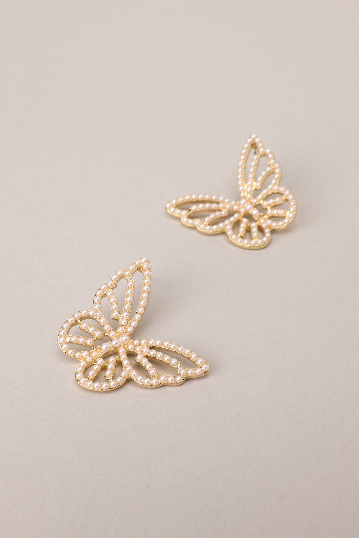 Butterfly colored gold earrings jewelry