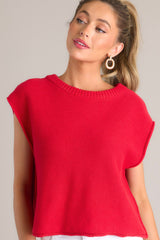 Love Like Ours Red Sweater Top - Red Dress
