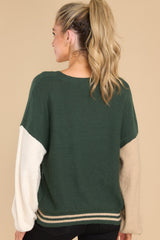 Mean Something Hunter Green Sweater - Red Dress