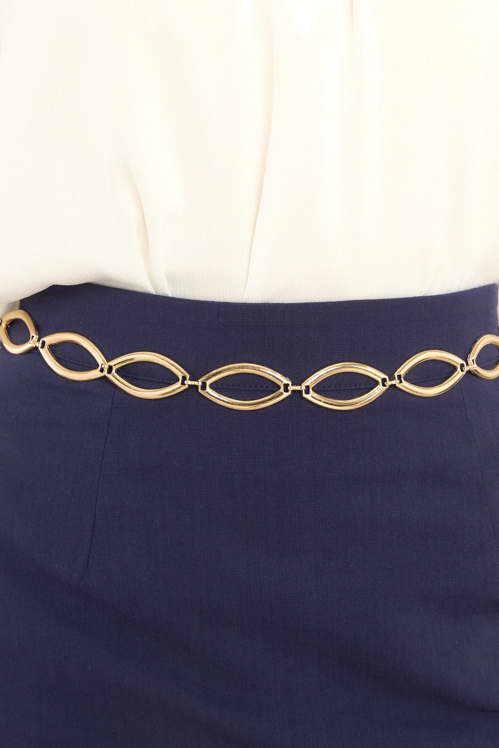 Gold Chain Linked Belt - All Accessories | Red Dress display picture 1
