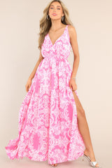 Only Clear Skies Pink Maxi Dress - Red Dress