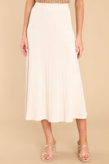 Playing For Keeps Taupe Maxi Skirt - Red Dress