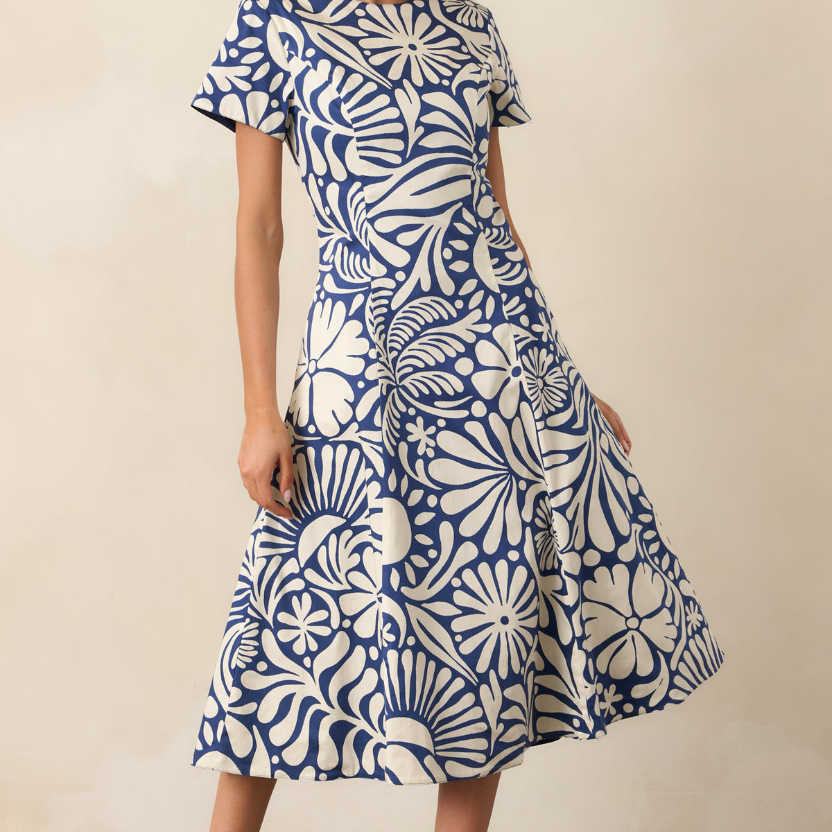 midi reversible a line dress pockets Summer Merino Wool Reversible Dress
