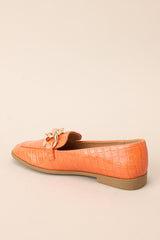 Put A Pin In It Orange Loafers - Red Dress