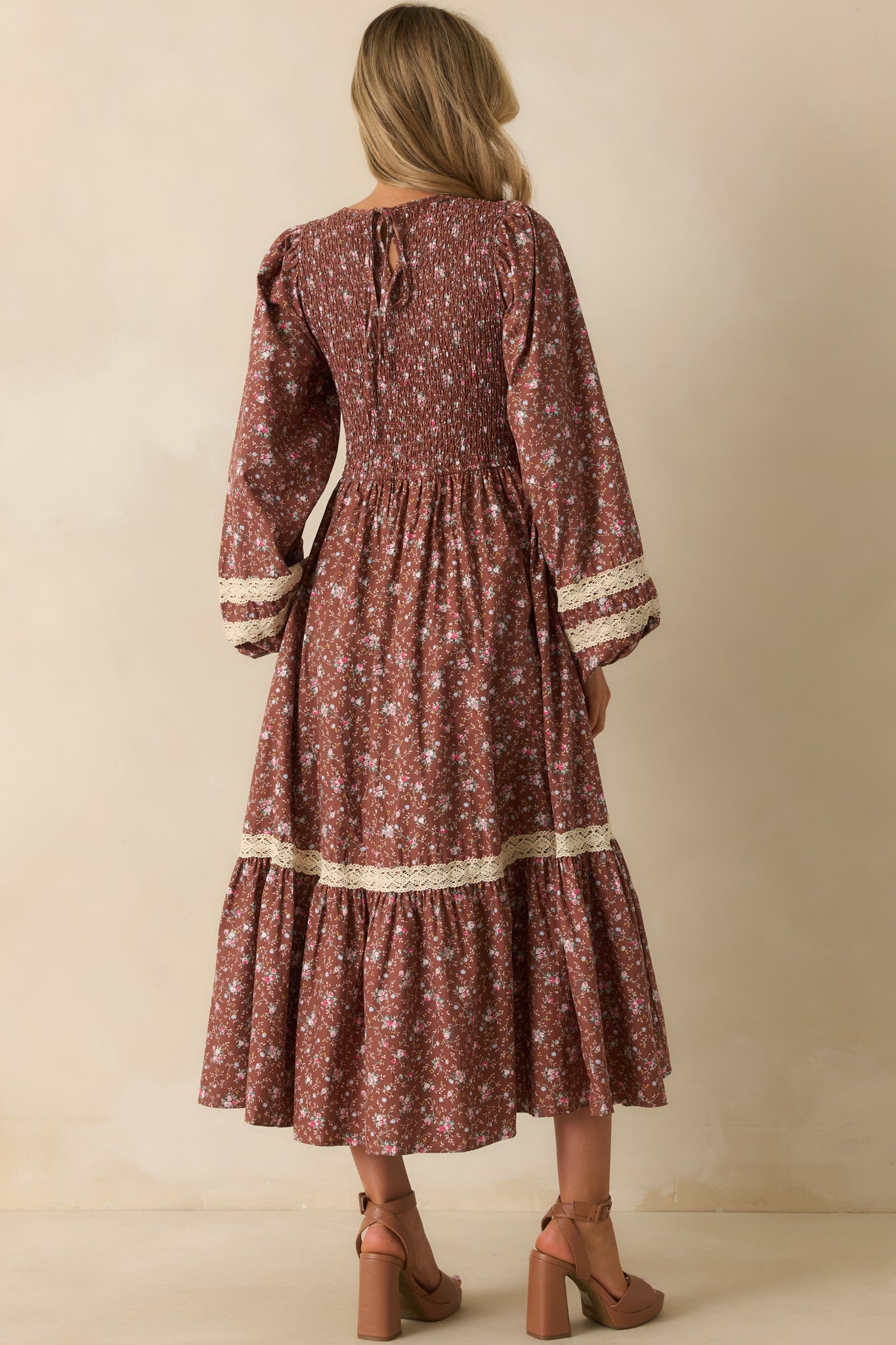 Mocha Brown Multi Floral Print Maxi Dress - All Dresses | Red Dress Mocha Brown Multi Floral Print Maxi Dress - All Dresses | Red Dress
