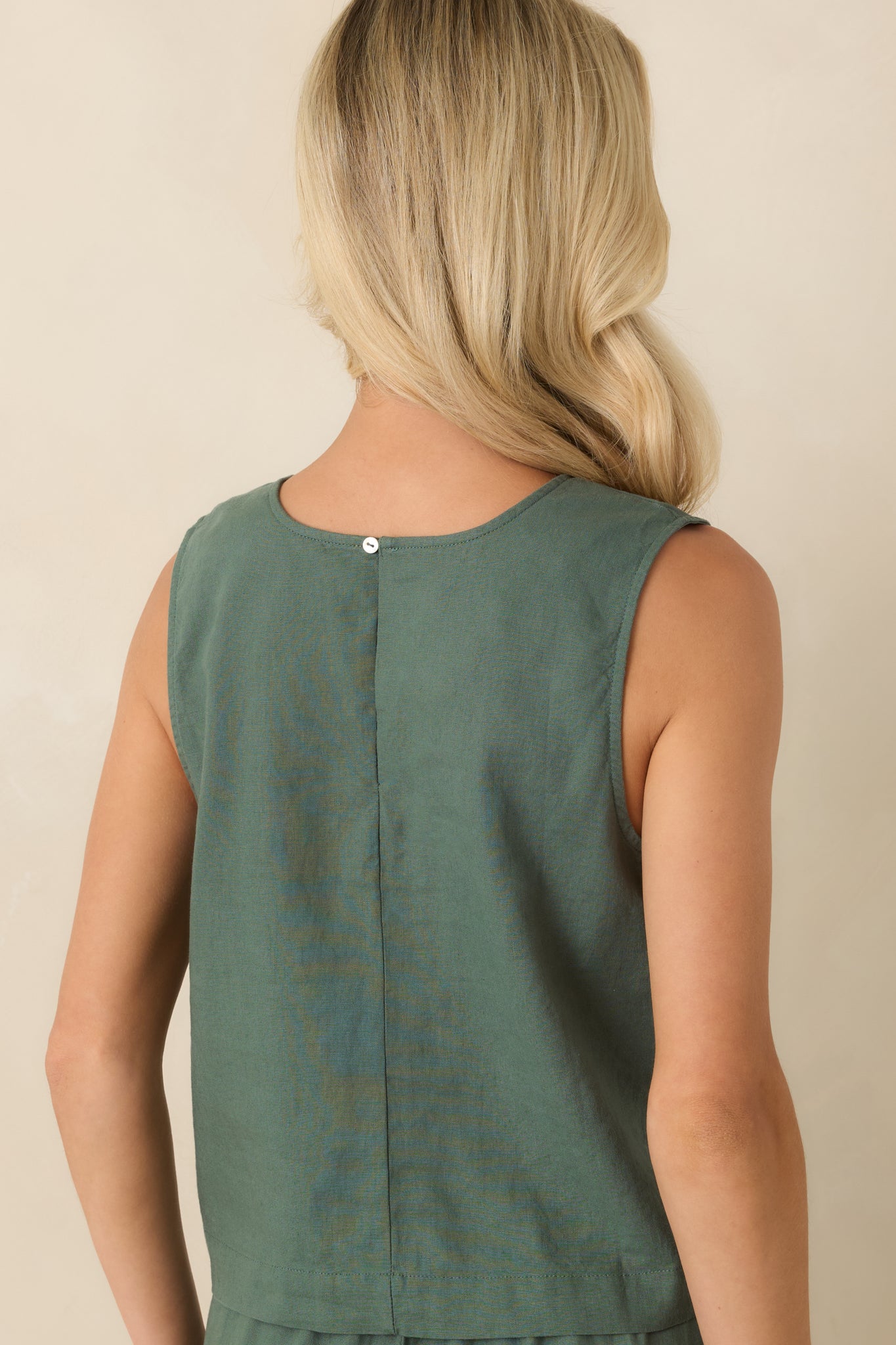 Sloane Everglade Green Linen Tank | Z Supply