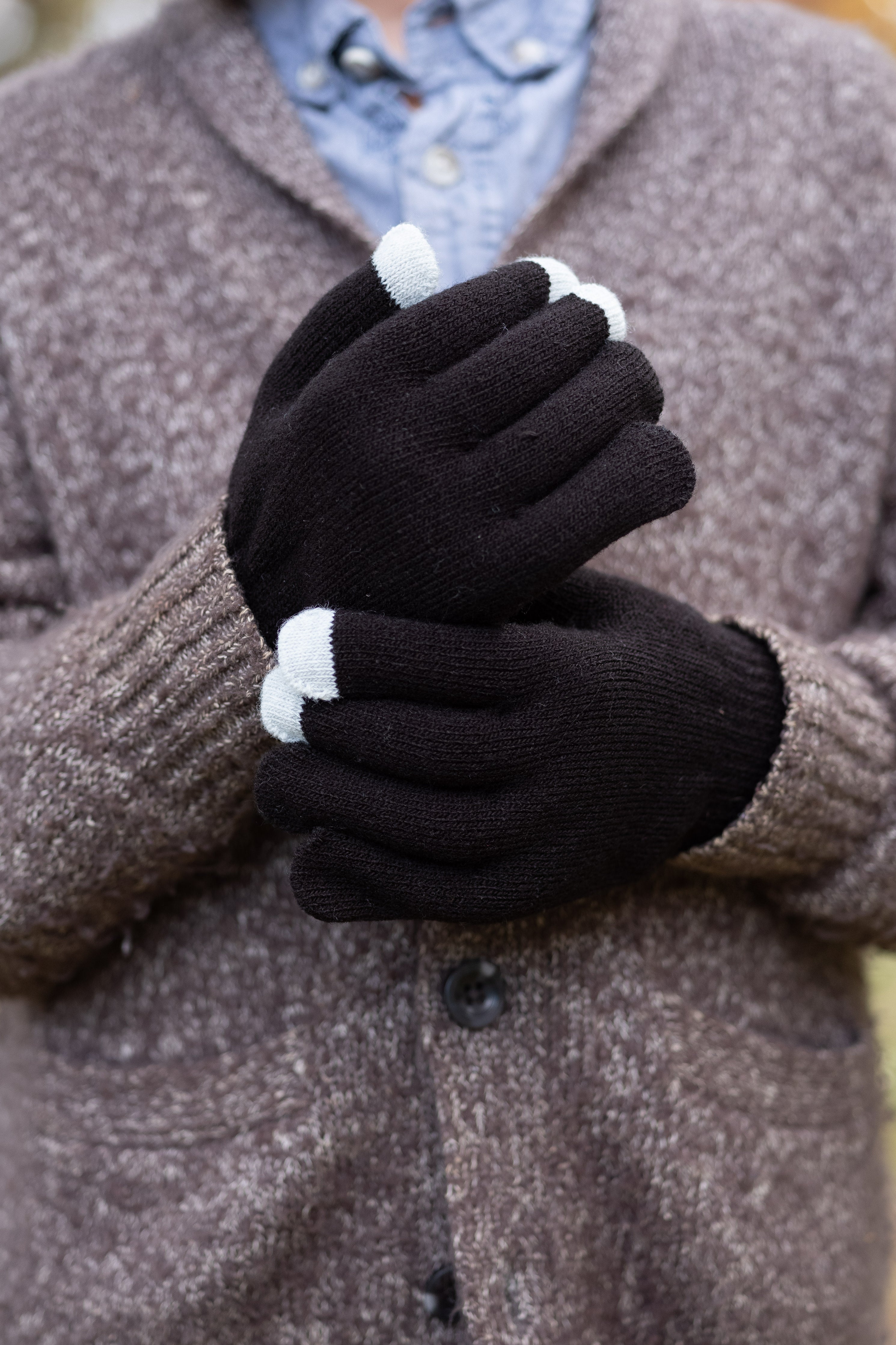 3 Cozy In The Cold Black Gloves at reddress.com