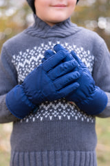3 Snow Days Navy Blue Youth Gloves at reddress.com