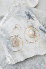 2 Trifecta Of Perfection Ivory Blush Earrings at reddress.com