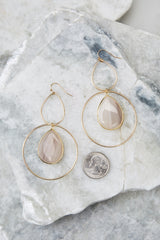 3 Trifecta Of Perfection Ivory Blush Earrings at reddress.com