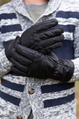 5 Snow Days Black Youth Gloves at reddress.com