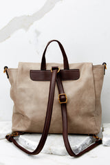 4 Make The Grade Taupe Backpack at reddress.com