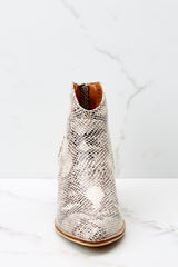 3 Well Played Snakeskin Ankle Booties at reddress.com