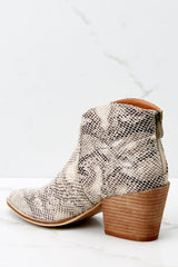 4 Well Played Snakeskin Ankle Booties at reddress.com