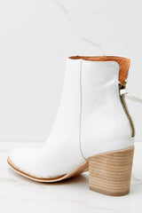 6 Taking These With Me White Ankle Booties at reddress.com