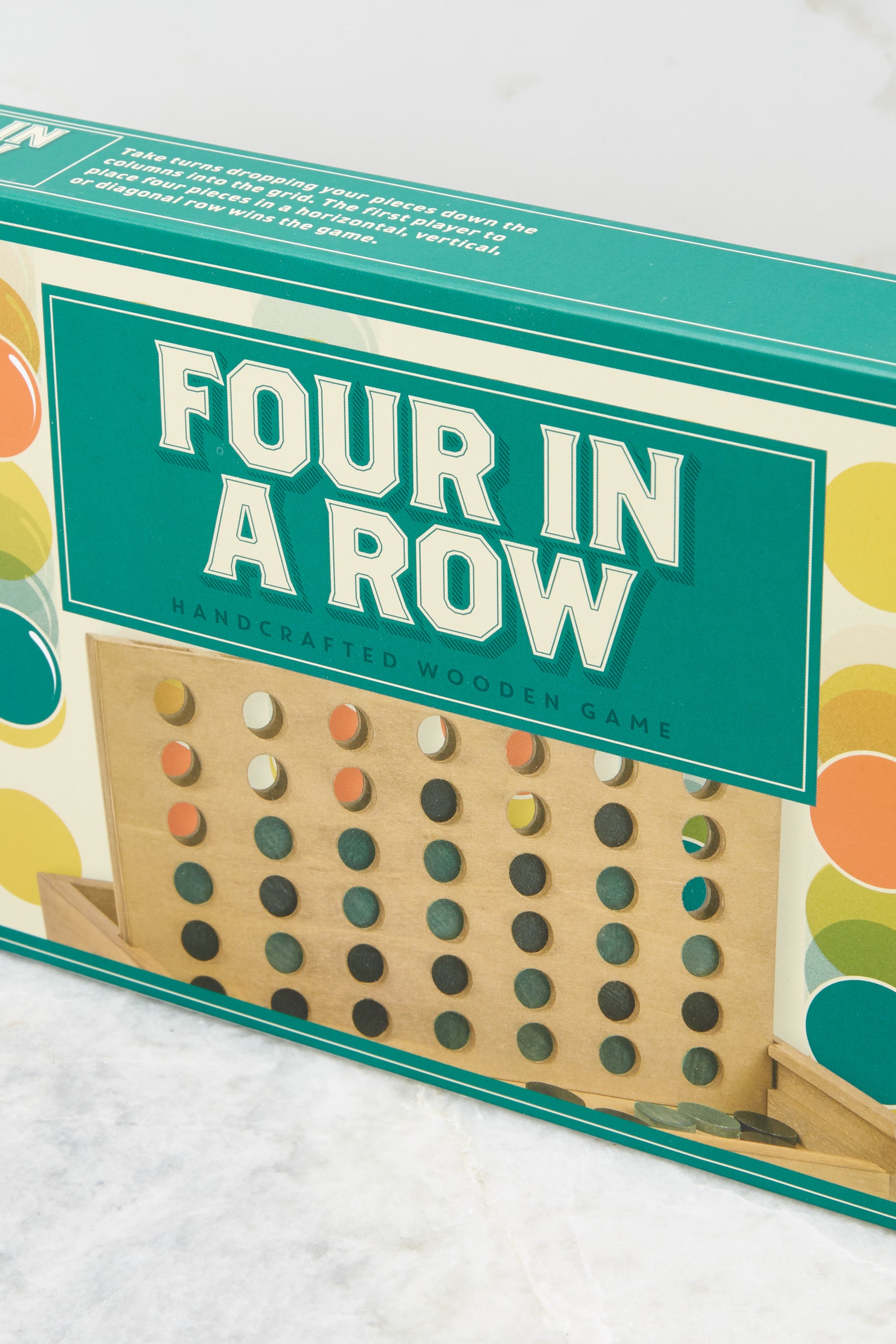 4 Four In A Row Wooden Game at reddress.com