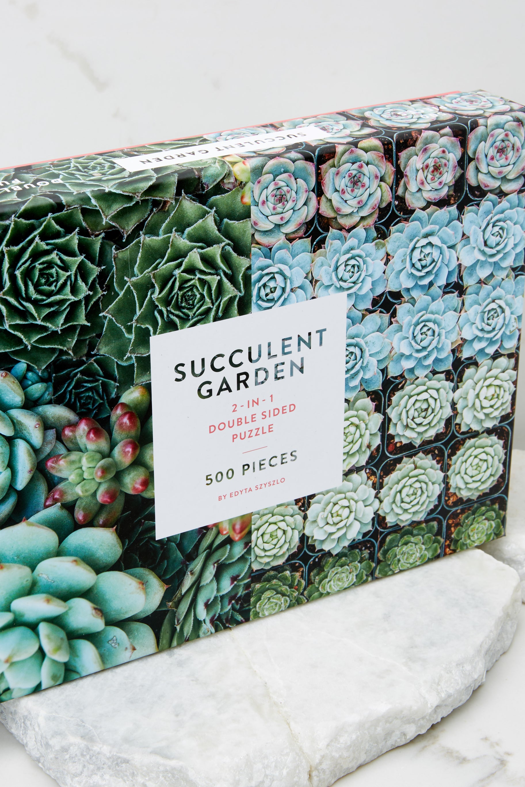 3 Succulent Garden Double Sided Puzzle at reddress.com